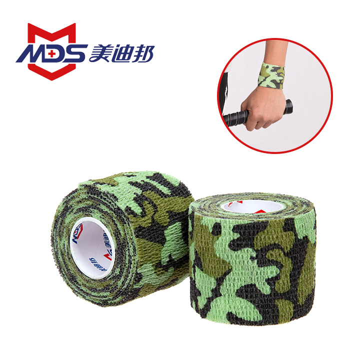 Printed Camouflage Non-woven Sports Adhesive Elastic Bandage