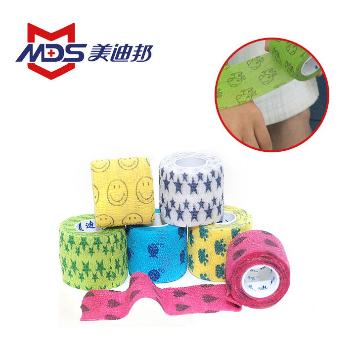 Printed Non-woven Sports Adhesive Elastic Bandage