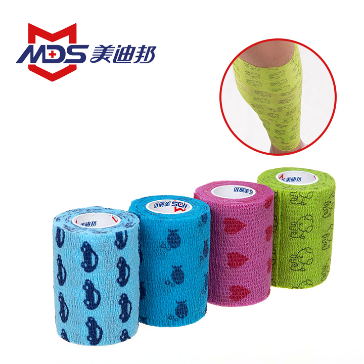 Printed Non-woven Sports Adhesive Elastic Bandage