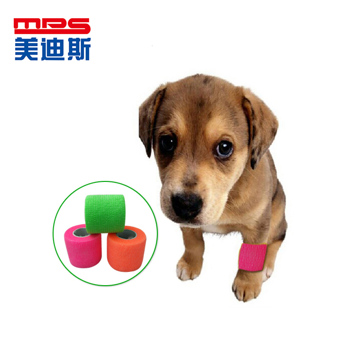 Cohesive veterinary bandage-dog